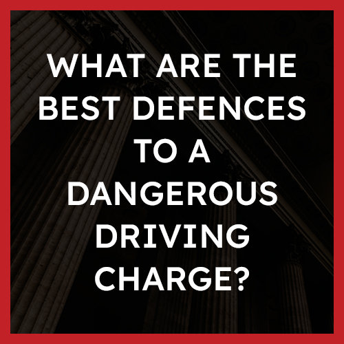What is dangerous driving? | Strategic Criminal Defence FAQs