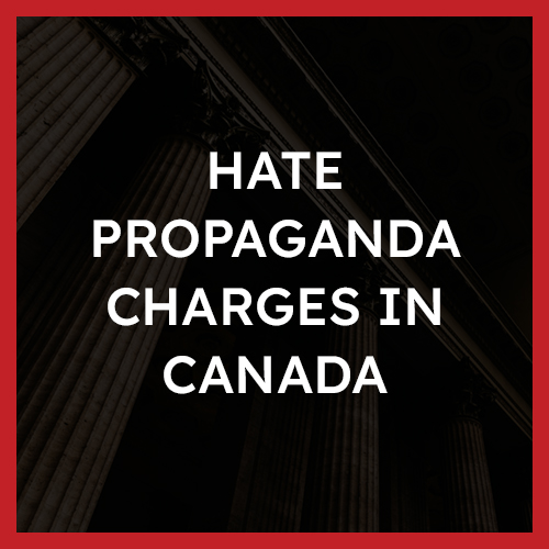 Hate Propaganda Charges in Canada