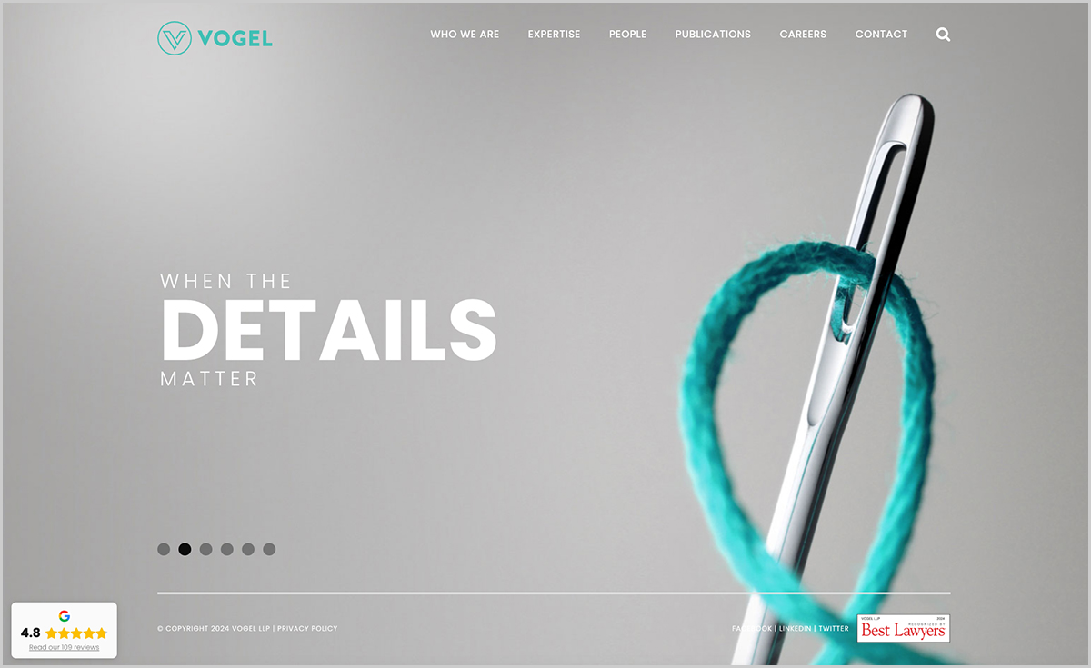 Vogel LLP Best Law Firm Website Design