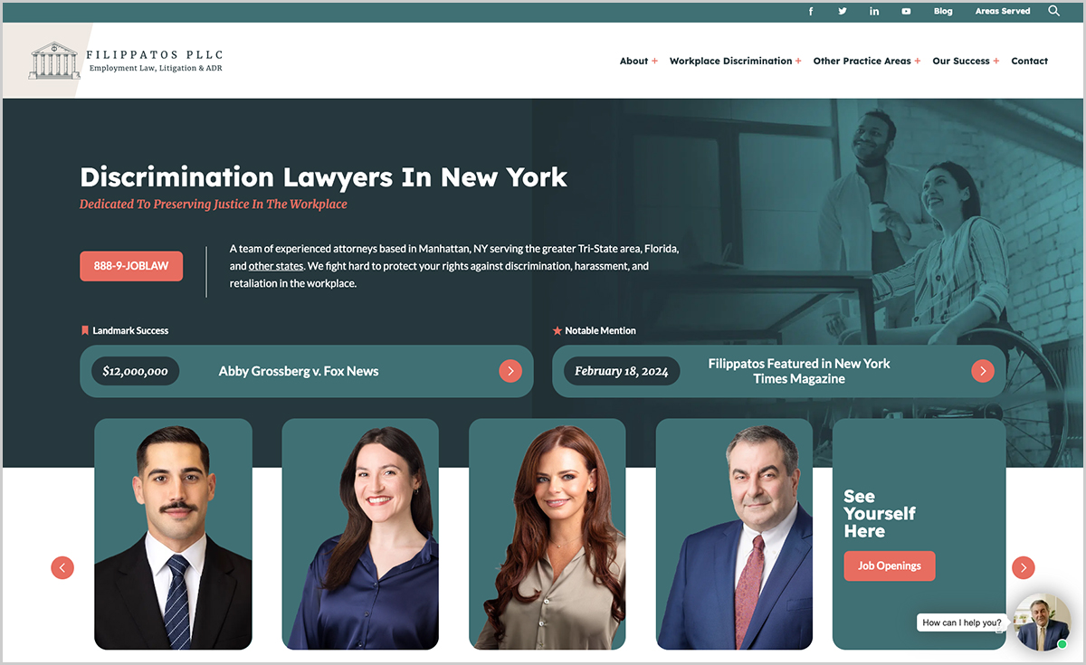 filippatoslaw best law firm website design